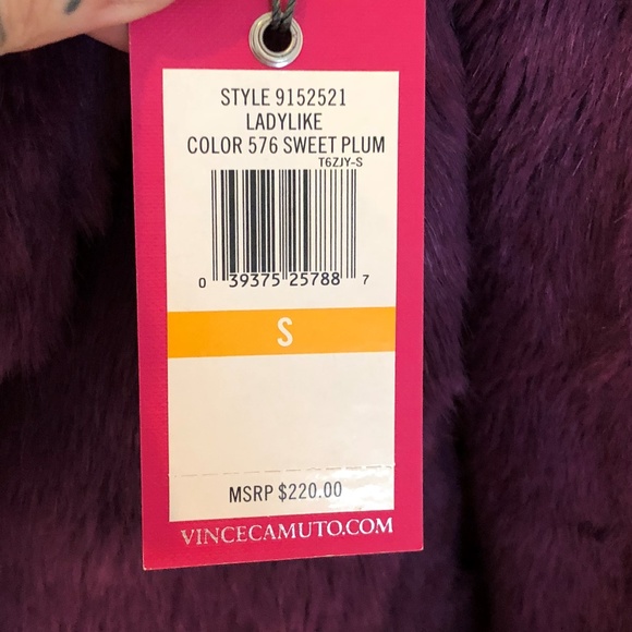Purple Faux Fur Jacket - Picture 4 of 4